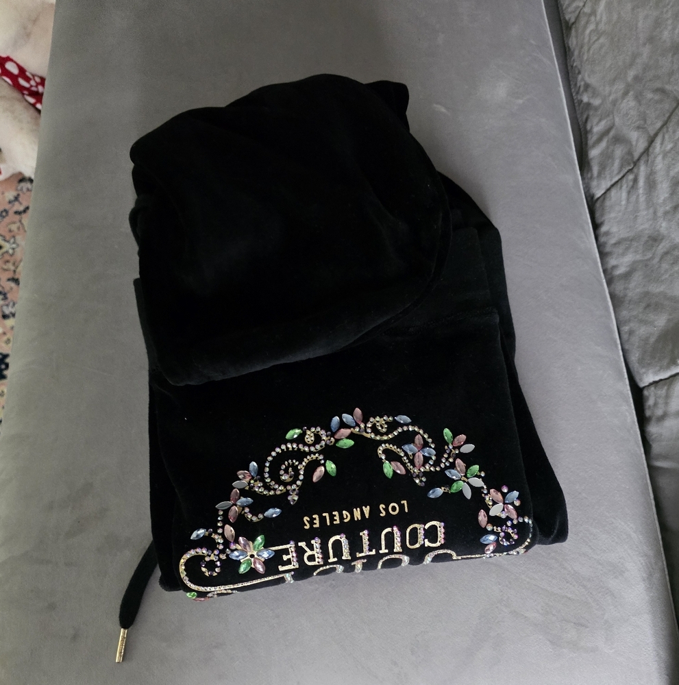 Juicy Couture Black Embellished Hoodie